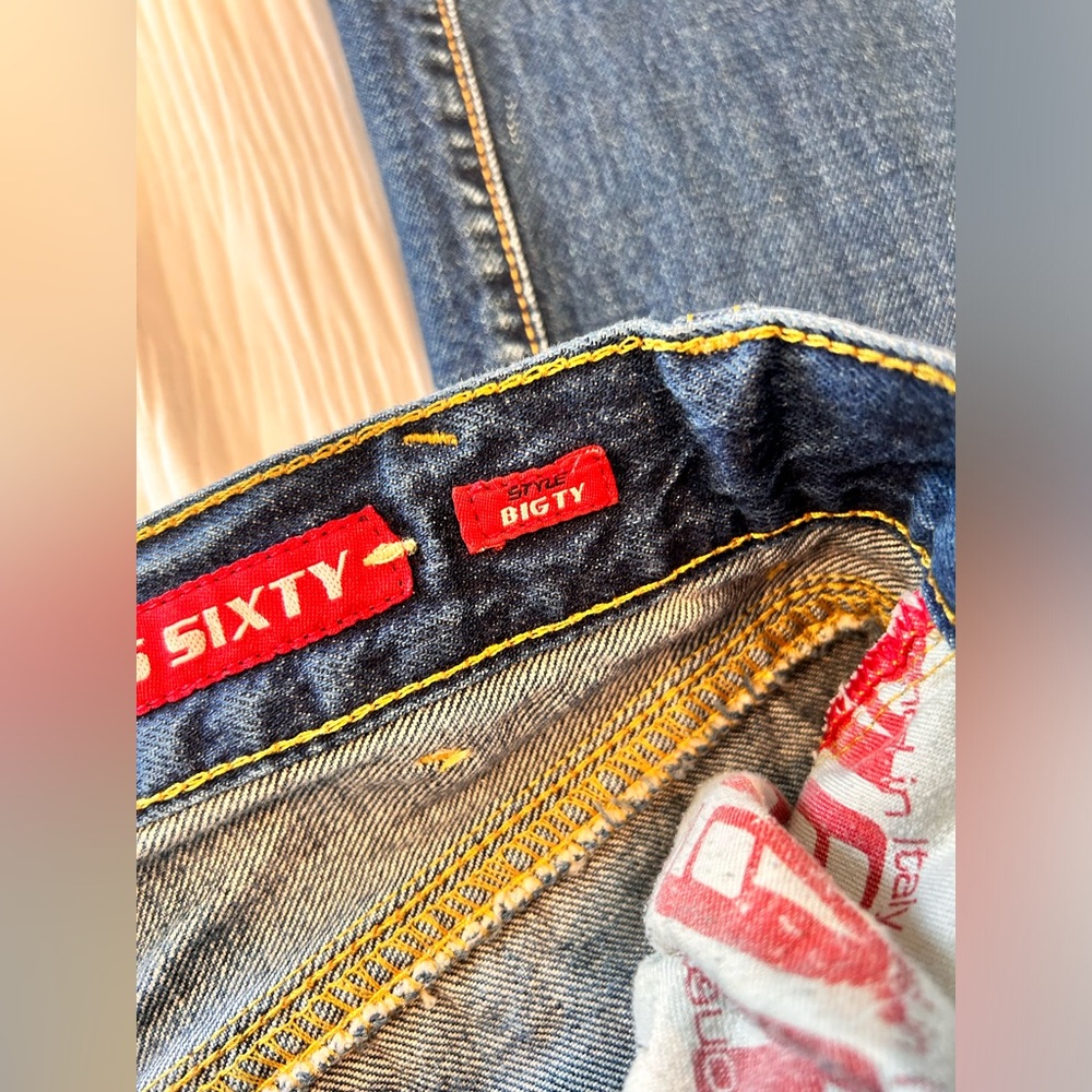 Miss Sixty Low Waist Denim Jeans Flare Dark Blue EUC - Picture 8 of 12